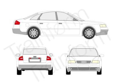 Audi A6 4P 1997 Kit pellicole oscuranti 3M per vetri
