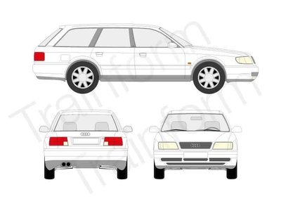 Audi A6 SW 1995 Kit pellicole oscuranti 3M per vetri