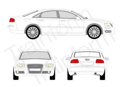 Audi A8 2007 Kit pellicole oscuranti 3M per vetri