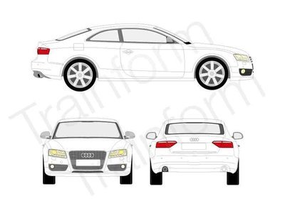 Audi A5 Coupè 2008 Kit pellicole oscuranti 3M per vetri