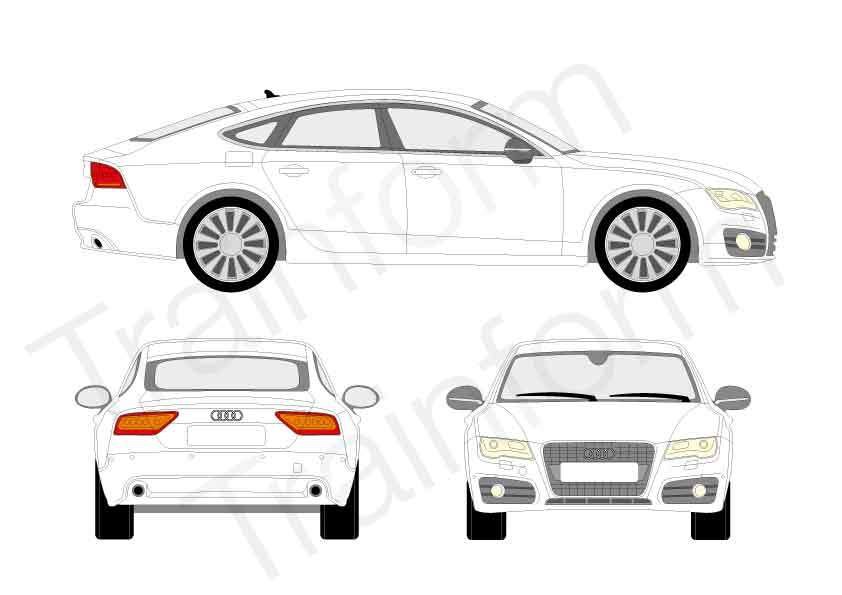 Audi A7 2010 Kit pellicole oscuranti 3M per vetri