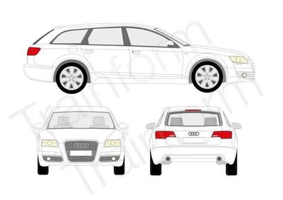 Audi A6 SW 2005 Kit pellicole oscuranti 3M per vetri