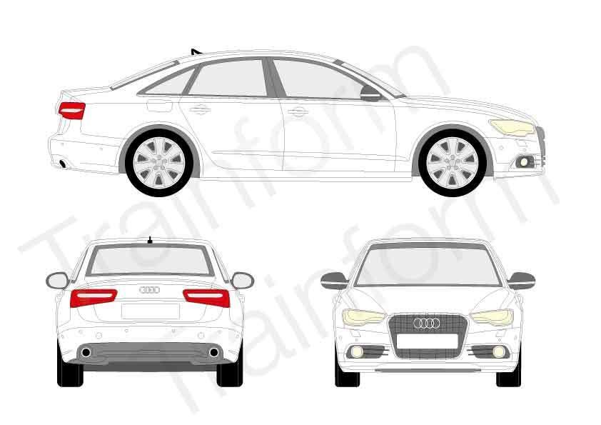 Audi A6 4P 2011 Kit pellicole oscuranti 3M per vetri