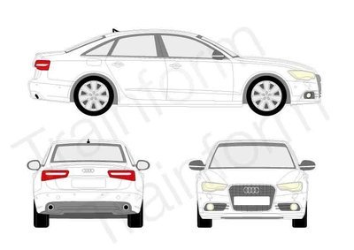 Audi A6 4P 2011 Kit pellicole oscuranti 3M per vetri