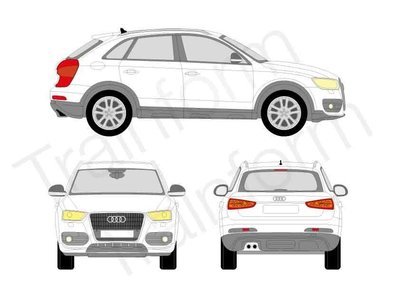 Audi Q3 2011 Kit pellicole oscuranti 3M per vetri