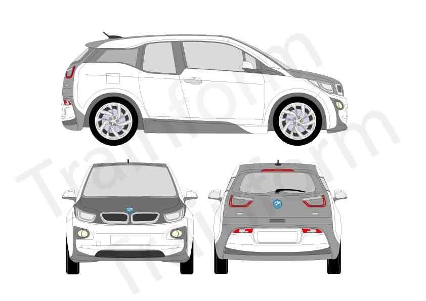 BMW Serie i3 2014 Kit pellicole oscuranti 3M per vetri