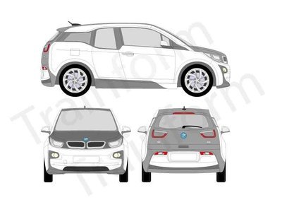 BMW Serie i3 2014 Kit pellicole oscuranti 3M per vetri