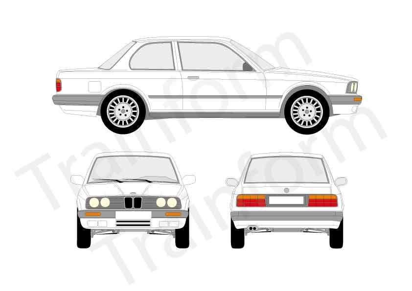 BMW Serie 3 2P 1990 Kit pellicole oscuranti 3M per vetri