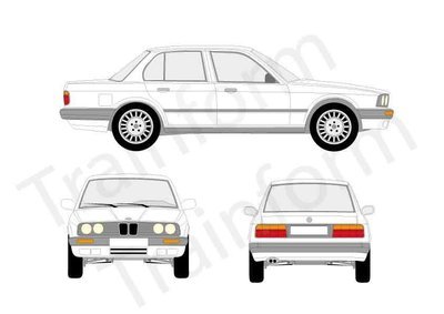 BMW Serie 3 4P 1990 Kit pellicole oscuranti 3M per vetri