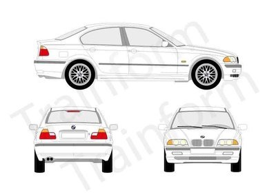 BMW Serie 3 4P 1998 Kit pellicole oscuranti 3M per vetri