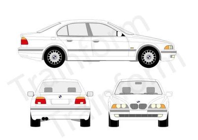 BMW Serie 5 4P 1996 Kit pellicole oscuranti 3M per vetri