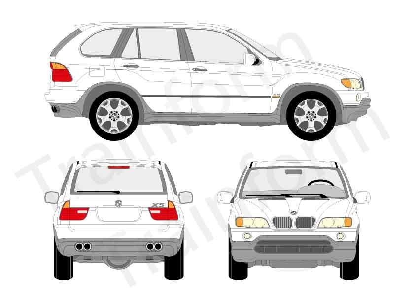 BMW Serie X5 2000 Kit pellicole oscuranti 3M per vetri