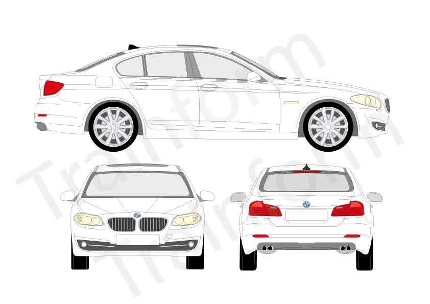 BMW Serie 5 4P 2010 Kit pellicole oscuranti 3M per vetri