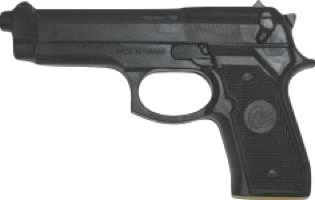 Rubber Training Pistol