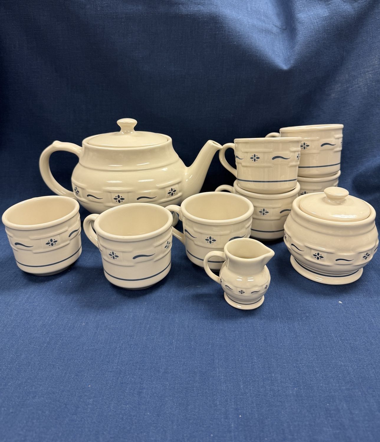 Longaberger Tea set, 10 pieces