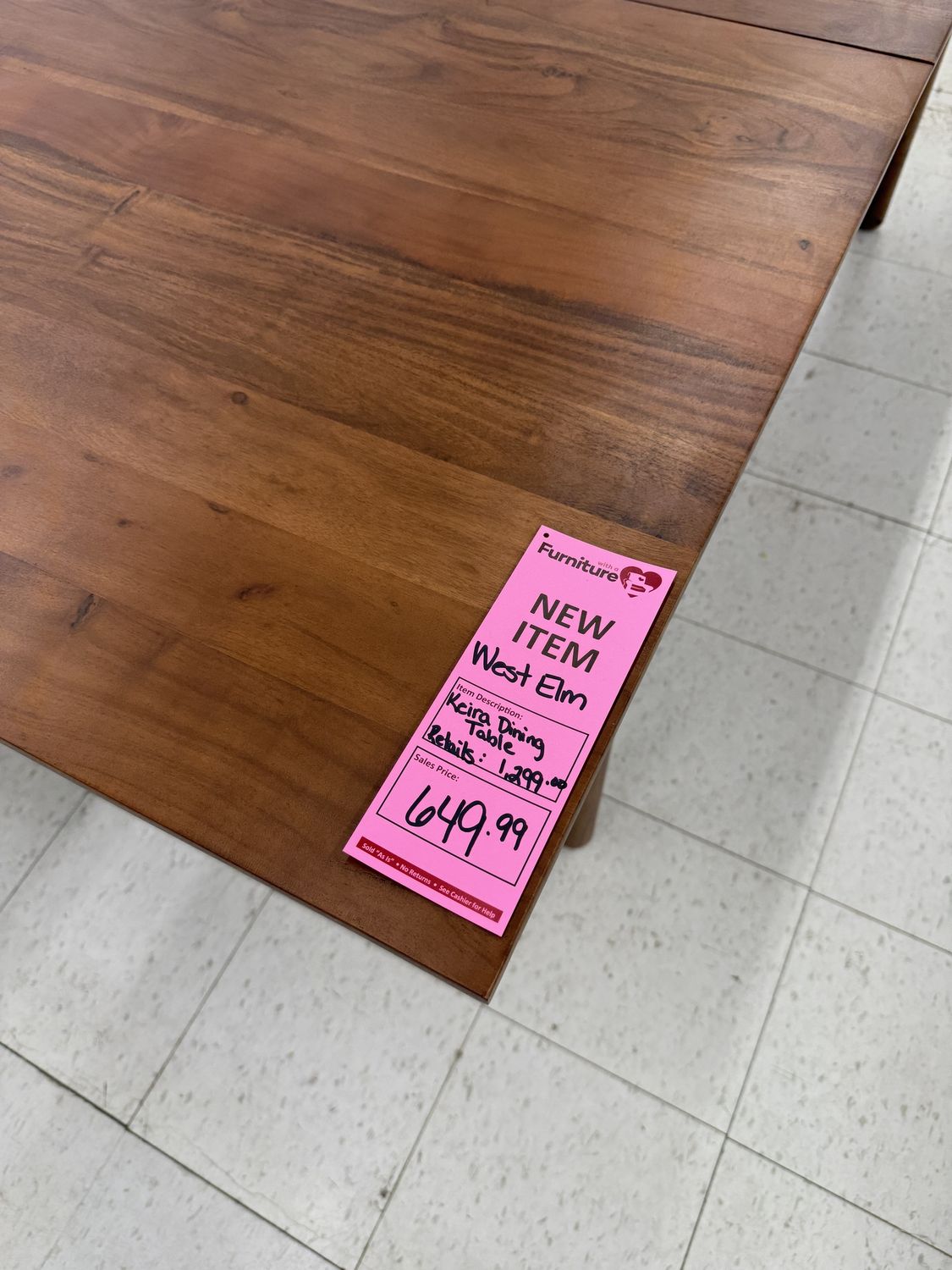 Keira Solid Wood Extendable Dining Table (60"–94")