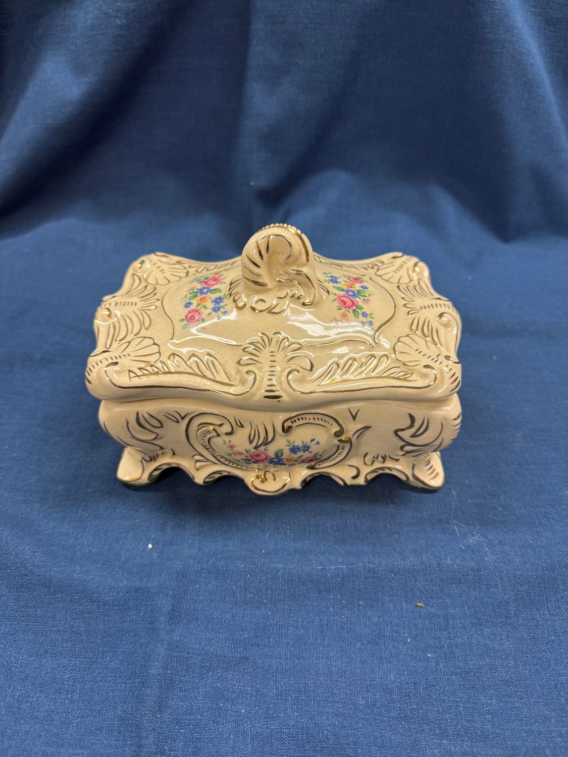 Vintage Ceramic Storage Box