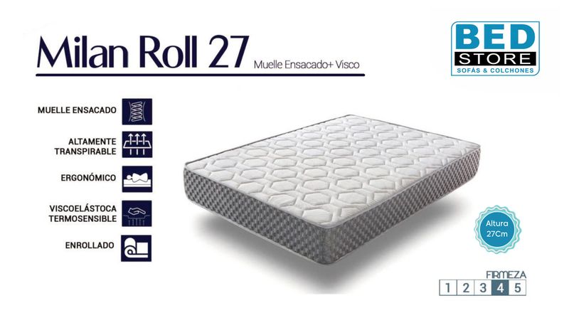 Colchón Milán Roll 27 Colchón Milán Roll 27