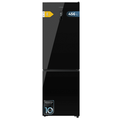 Frigorífico Bolero CoolMarket Combi 456 Black Glass E
