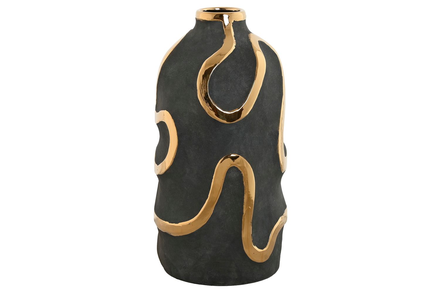 JARRON GRES 17X17X35 ABSTRACTO RUGOSO GRIS JARRON GRES 17X17X35 ABSTRACTO RUGOSO GRIS