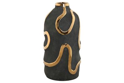 JARRON GRES 17X17X35 ABSTRACTO RUGOSO GRIS JARRON GRES 17X17X35 ABSTRACTO RUGOSO GRIS