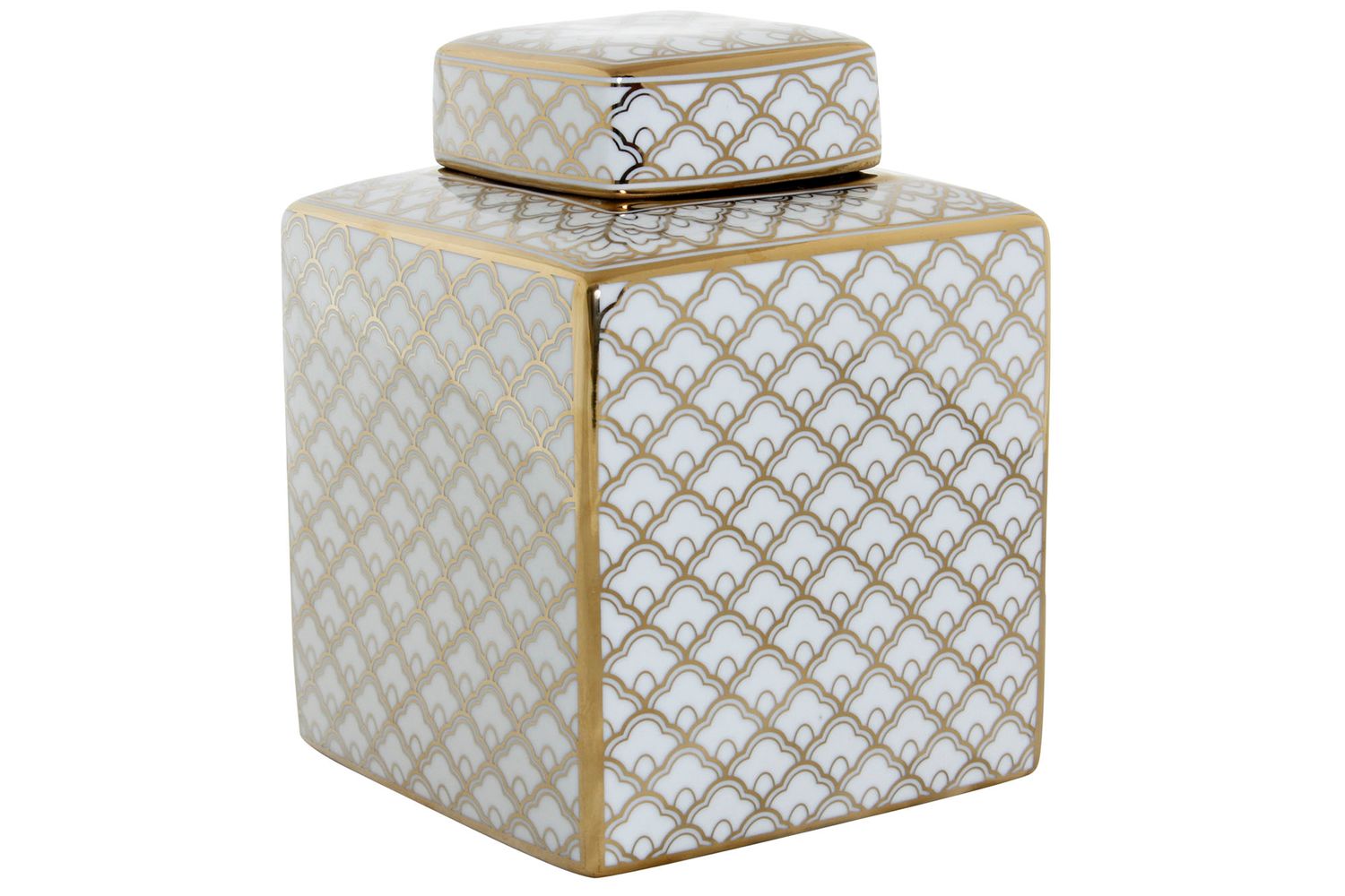 JARRON PORCELANA 15,5X15,5X22 BLANCO