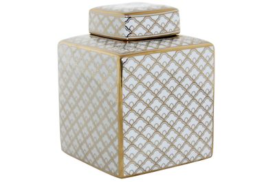 JARRON PORCELANA 15,5X15,5X22 BLANCO