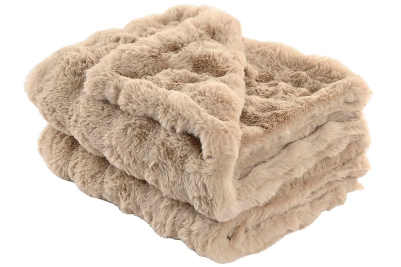 MANTA POLIESTER 130X170 830 GSM SOFA BEIGE