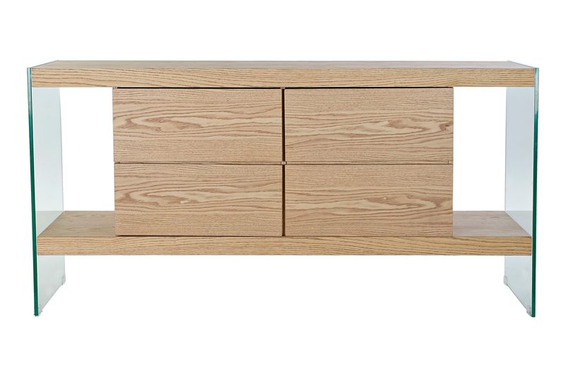 BUFFET CRISTAL MDF 160X45X80 MARRON CLARO