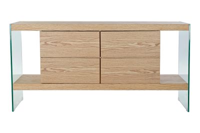 BUFFET CRISTAL MDF 160X45X80 MARRON CLARO