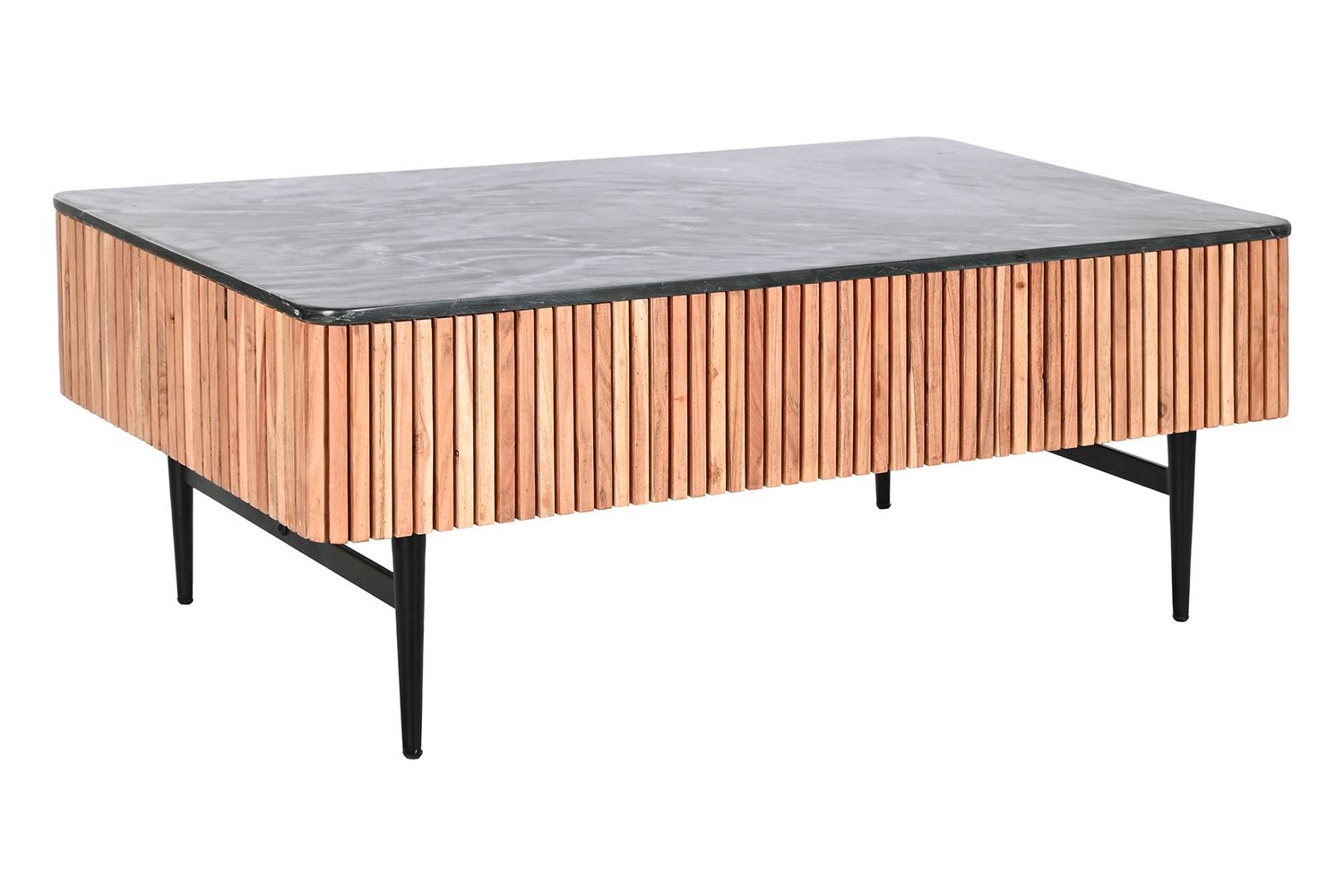 MESA CENTRO ACACIA MARMOL 115X65X45 NEGRO