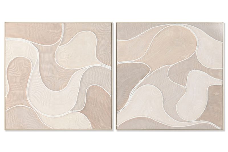 CUADRO LIENZO PS 102X4,5X102 ABSTRACTO 2 SURT.