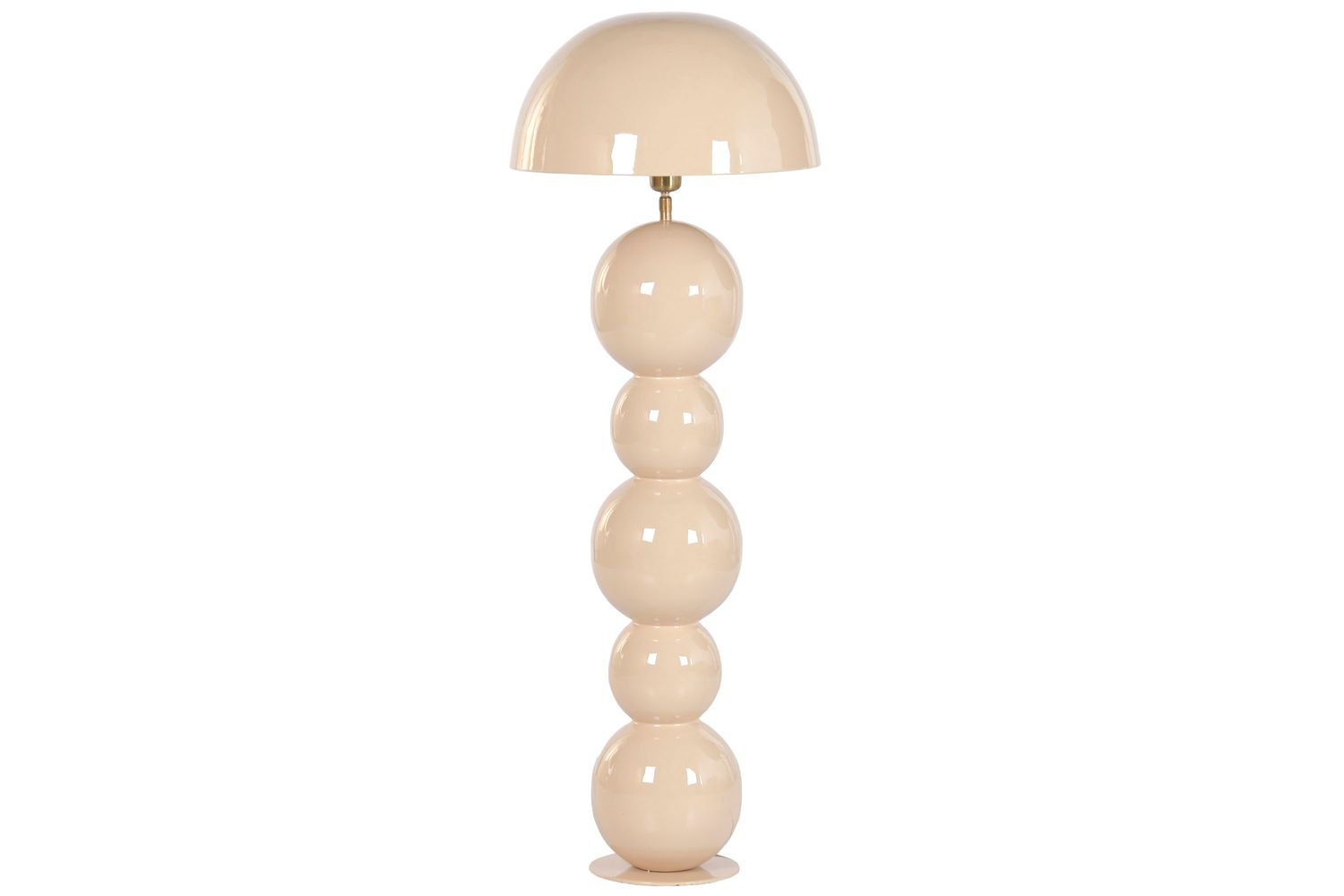 LAMPARA PIE HIERRO 40X40X115 BOLAS SETA LACADO