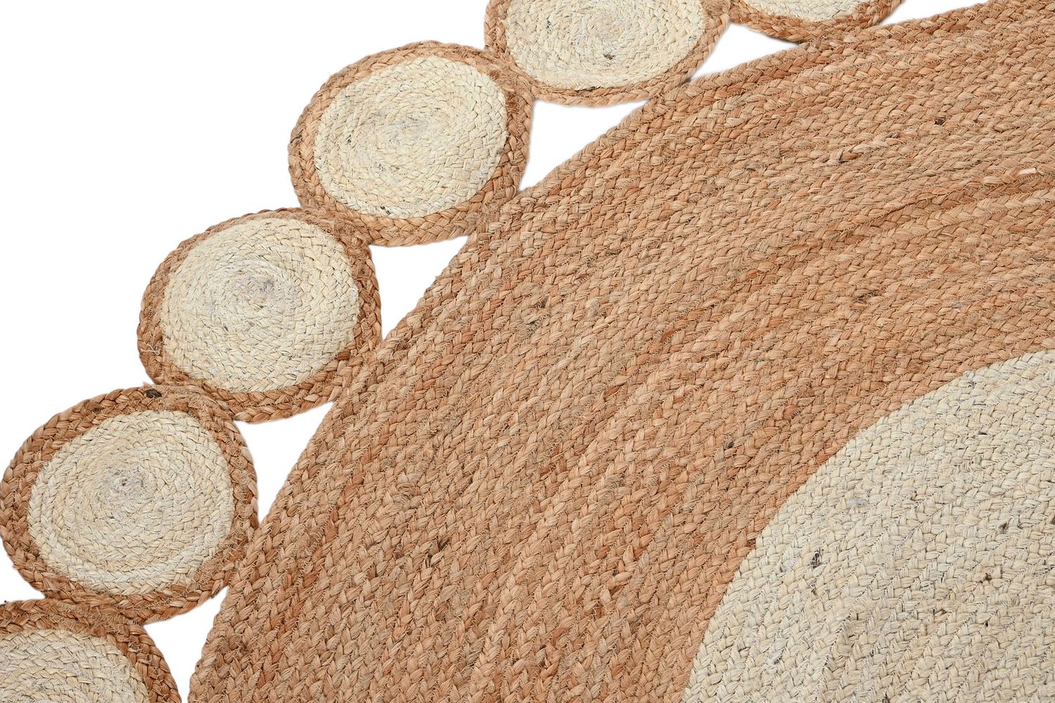 ALFOMBRA YUTE ALGODON 200X200X1 1800 GSM MARRON