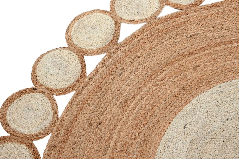 ALFOMBRA YUTE ALGODON 200X200X1 1800 GSM MARRON