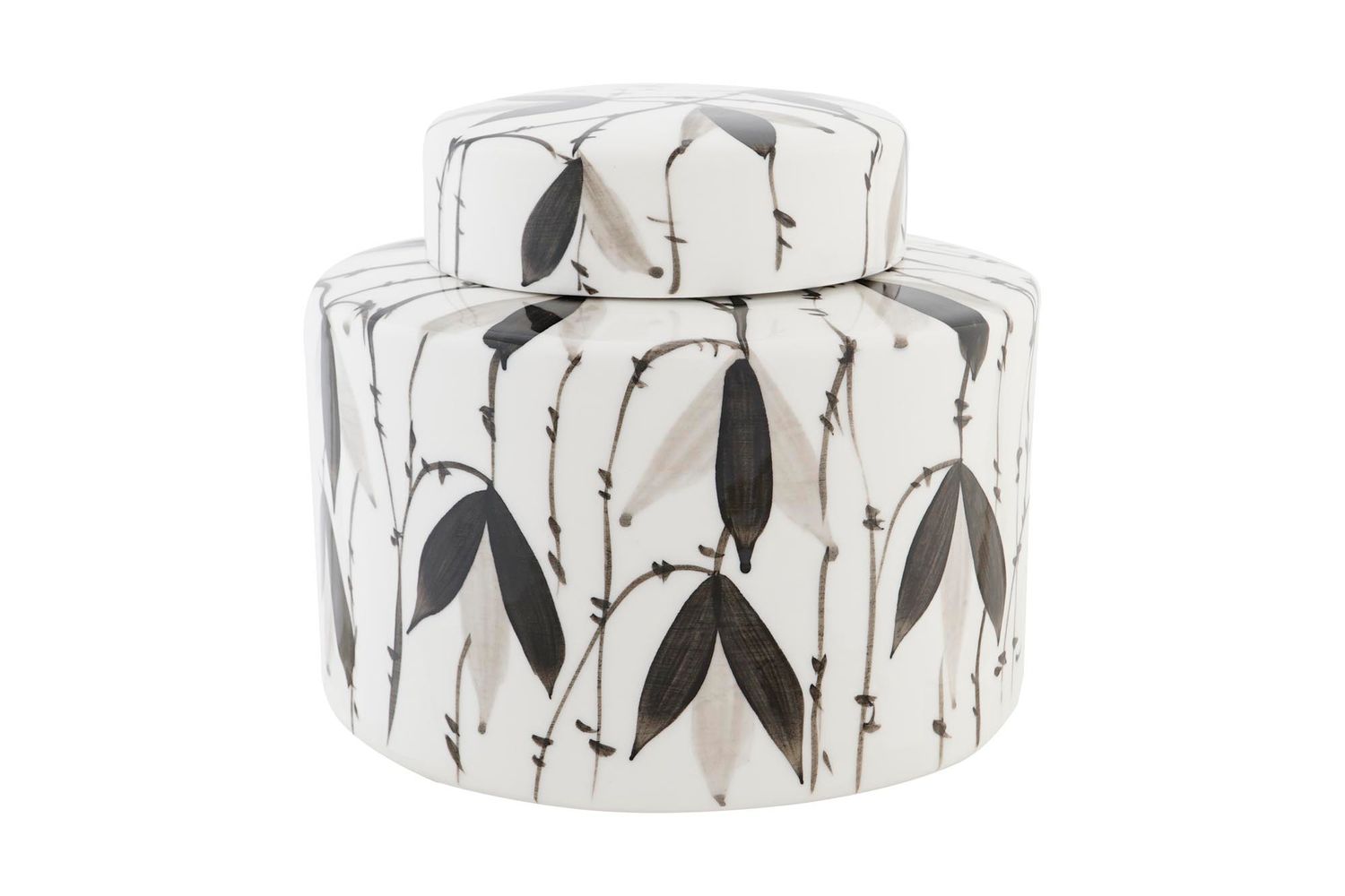 TIBOR PORCELANA 17X17X16 HOJAS BLANCO