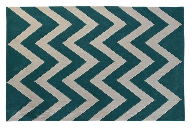 ALFOMBRA POLIESTER 120X180X2 1800 GSM ZIGZAG