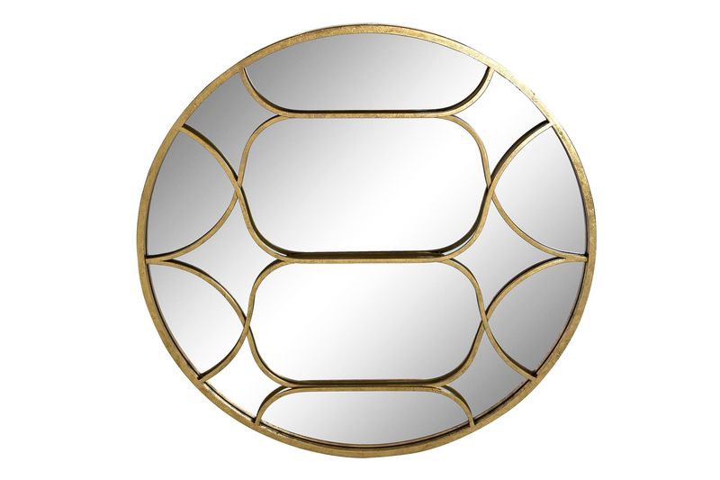 ESPEJO METAL 80X2,5X80 DORADO