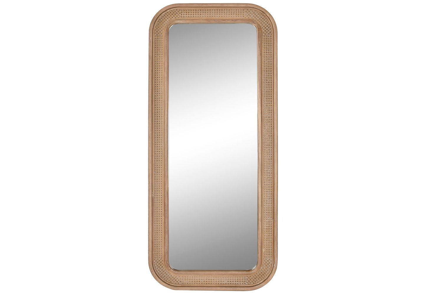 ESPEJO ABETO RATAN 76,5X3,5X173,5 NATURAL