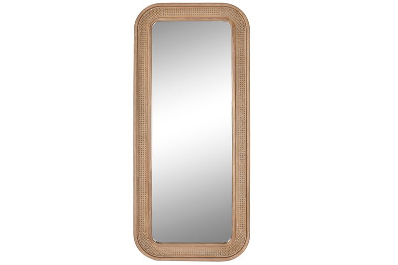 ESPEJO ABETO RATAN 76,5X3,5X173,5 NATURAL