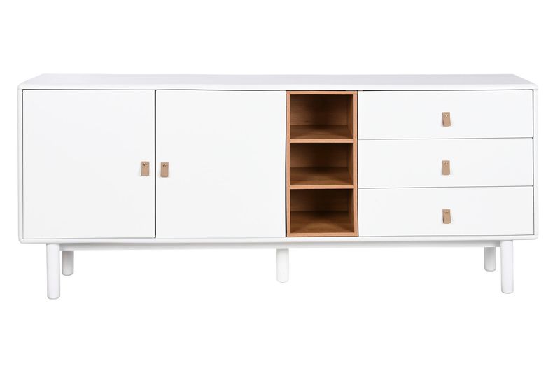 BUFFET MADERA DM PU 180X40X75 BLANCO