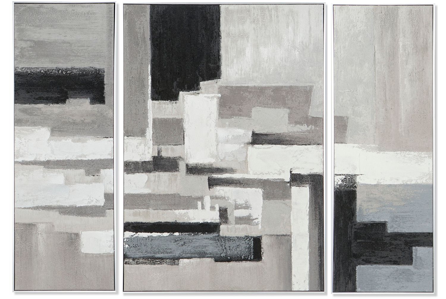 CUADRO SET 3 LIENZO PS 140X3,5X100 ABSTRACTO