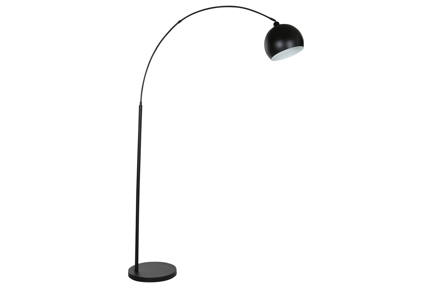 LAMPARA PIE METAL MARMOL 36X110X195 NEGRO