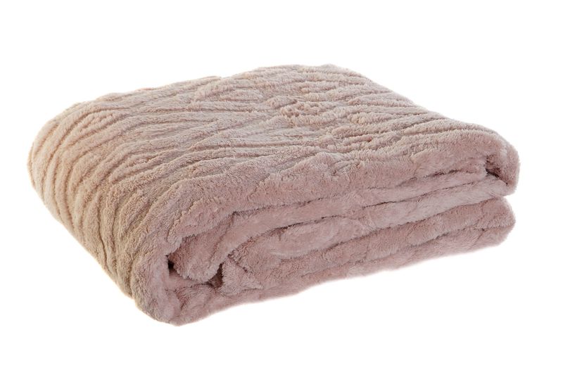 MANTA POLIESTER 150X200X1 250 GSM, ROMBOS ROSA