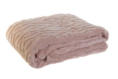 MANTA POLIESTER 150X200X1 250 GSM, ROMBOS ROSA