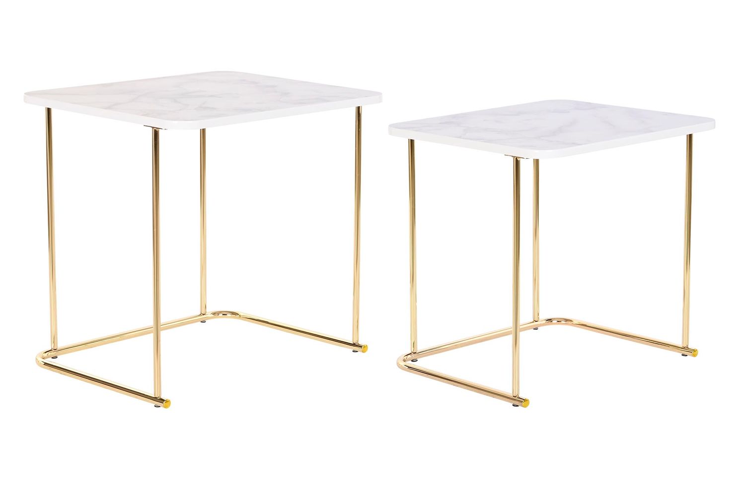 MESITA AUXILIAR SET 2 ACERO MDF 51X43X49 5,50