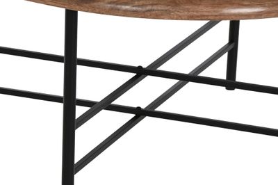 MESA CENTRO ABETO CRISTAL 76X81X38 NEGRO