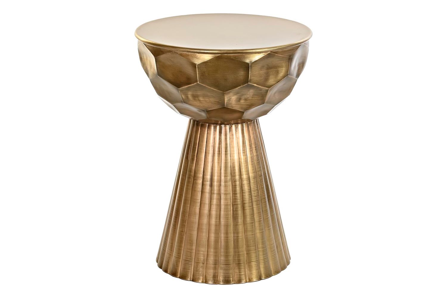 MESITA AUXILIAR METAL 39X39X54 DORADO