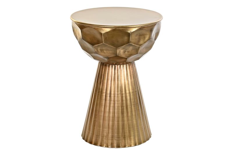 MESITA AUXILIAR METAL 39X39X54 DORADO