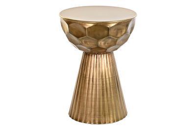 MESITA AUXILIAR METAL 39X39X54 DORADO